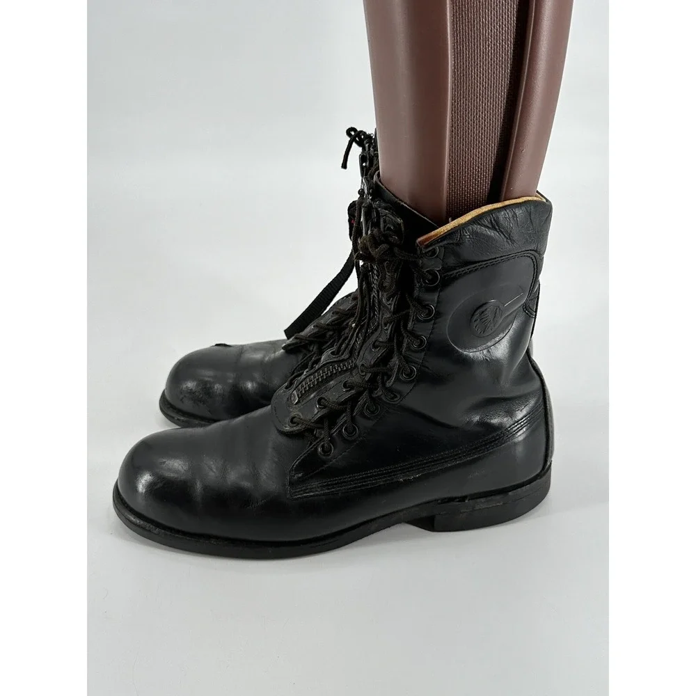 VINTAGE CHIPPEWA USA BAY APACHE UTILITY MEN'S SIZE 8.5D 9554 BLACK‎